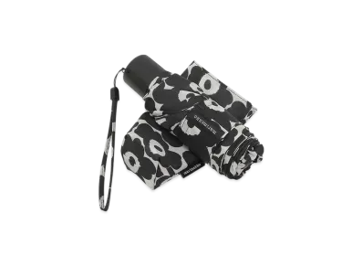 Marimekko Mini Manual Nano Unikko Umbrella "White Black"