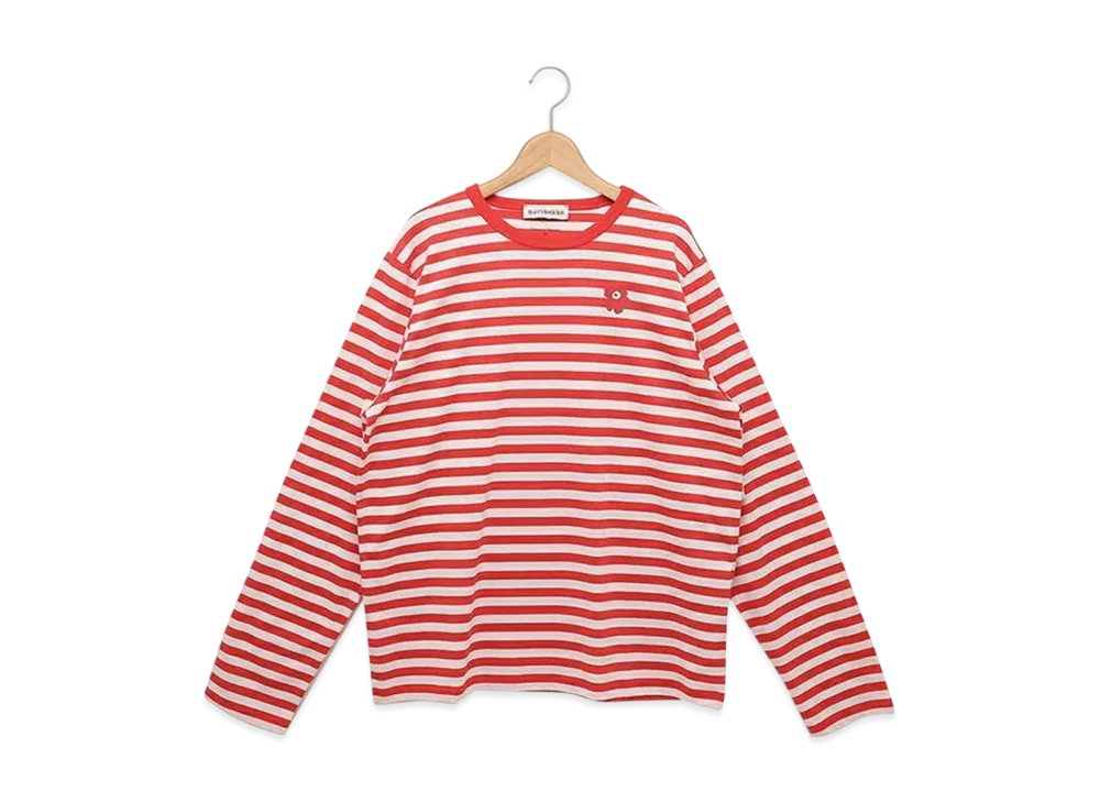 Marimekko Tasaraita Longsleeve "Red White"