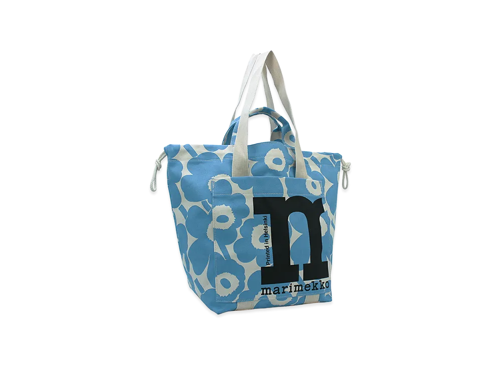 Marimekko Women's Tote Bag Mono City Tote Unikko "Cotton/Blue"