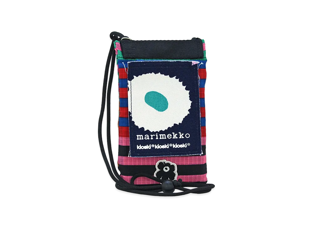 Marimekko Women's Kioski Shoulder Bag Smartphone Case Funny Small Pocket Tasaraita "Multi"