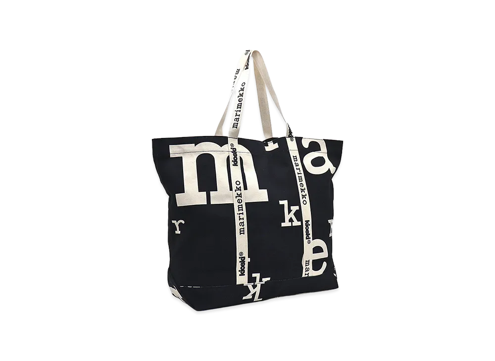 Marimekko Kioski Tote Bag Carrier Big Marimerkki "Black/White"