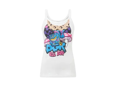 Marine Serre Regenerated Graphic T-Shirt Tank Top "White #1"