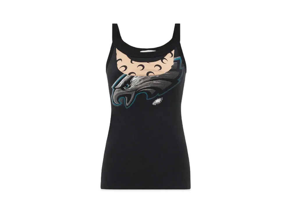 Marine Serre Regenerated Graphic T-Shirt Tank Top "Black #2"