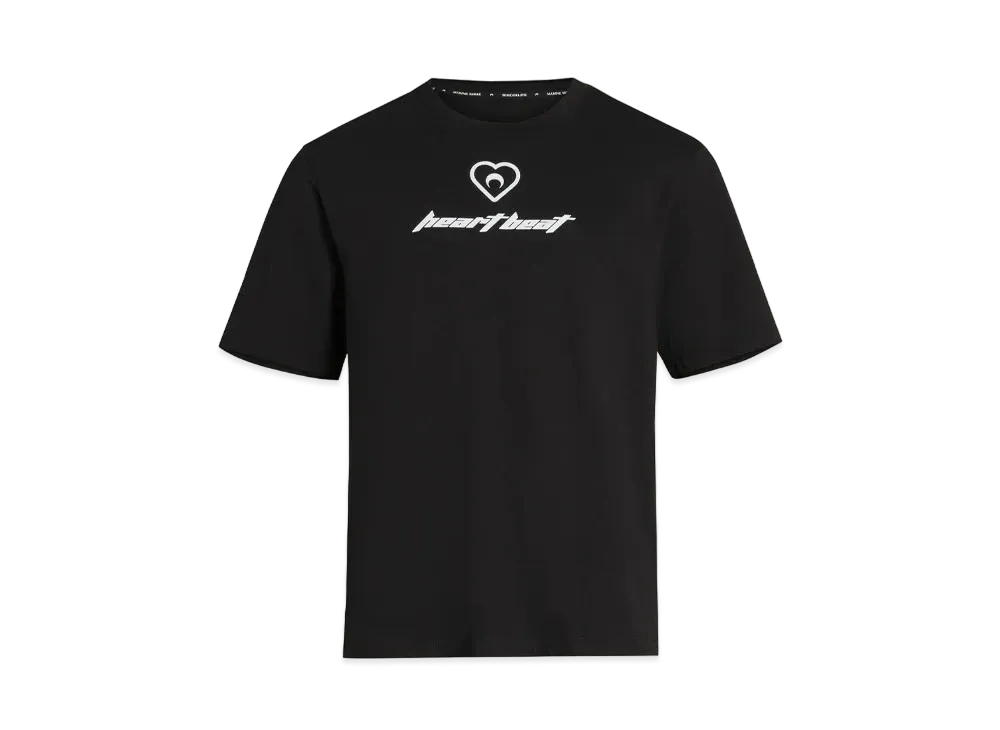 Marine Serre Organic Cotton Print T-Shirt "Black"