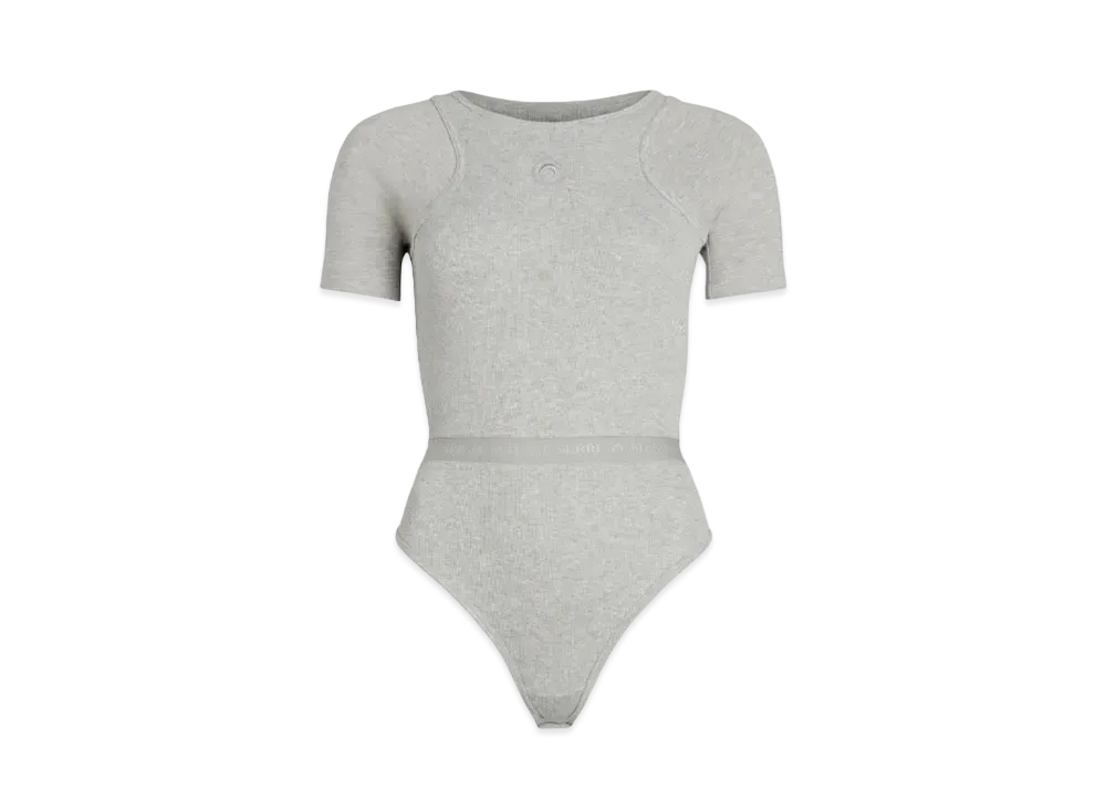 Marine Serre Organic Cotton Rib Body "Gray"