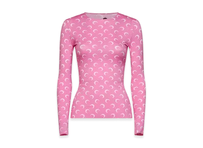 Marine Serre Women's Sweaters "Pink"