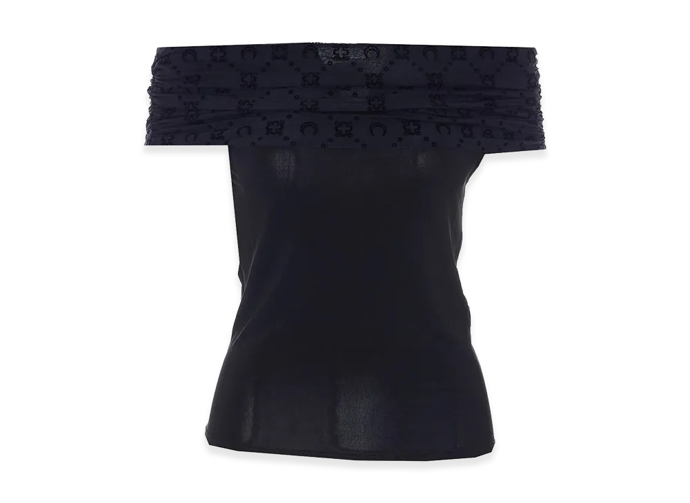 Marine Serre Women's Longsleeves Top "Black"