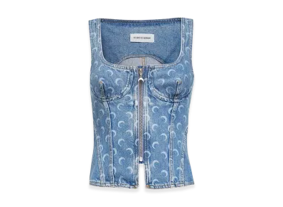 Marine Serre Women's Top "Clear Blue"
