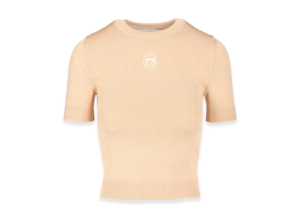 Marine Serre Women's Moon Top "Beige"
