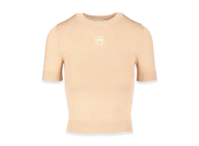 Marine Serre Women's Moon Top "Beige"