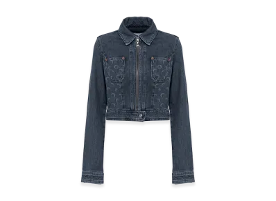 Marine Serre Women's Denim Jacket "Dark Blue"