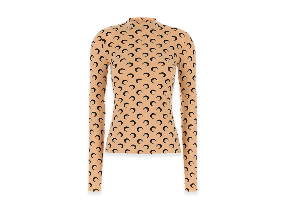 Marine Serre Women's T-Shirts "Brown"
