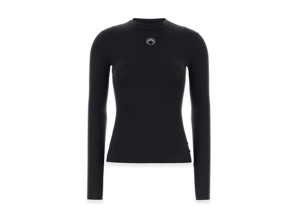 Marine Serre Women's Stretch Nylon T-Shirt "Black"