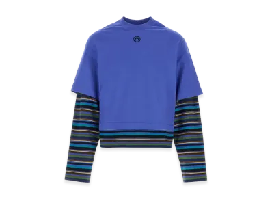 Marine Serre Cotton T-Shirt "Blue"