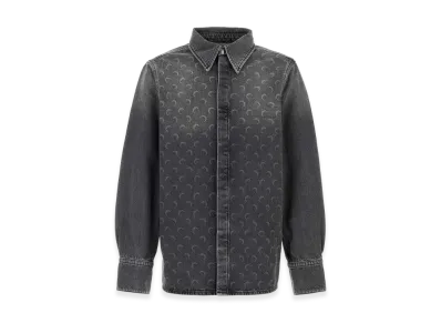 Marine Serre Printed Denim Shirt "Grey"