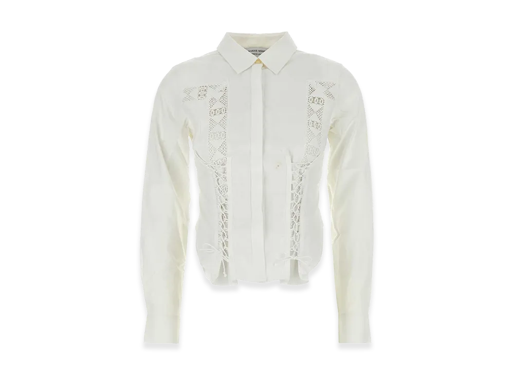 Marine Serre Women's Cotton Shirt "White"