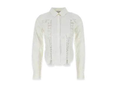 Marine Serre Women's Cotton Shirt "White"