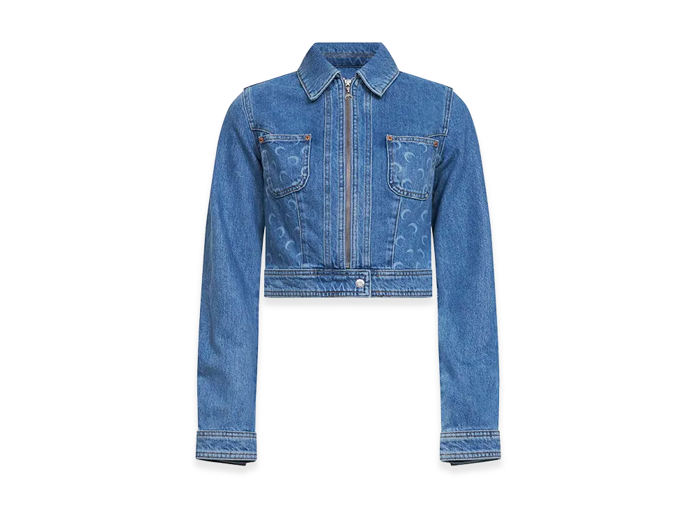 Marine Serre Women's Jackets "Light Blue"