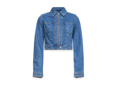 Marine Serre Women's Jackets "Light Blue"