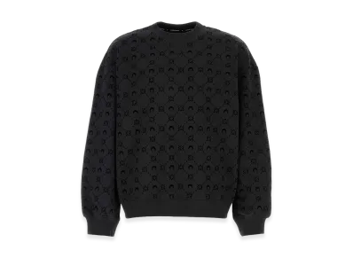 Marine Serre Cotton Sweatshirt "Black"
