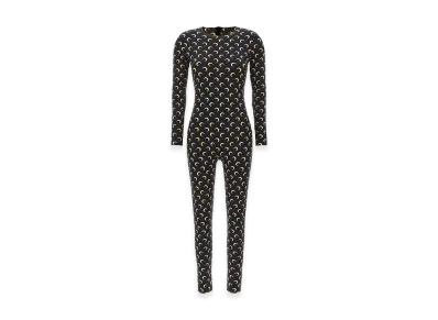 Marine Serre Women's 'Moon Printed' Catsuit "Black"