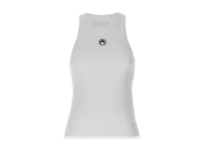Marine Serre Women's Stretch Cotton Tank Top "White"