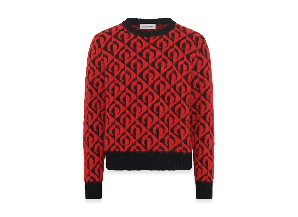 Marine Serre Sweaters "Red/Black"
