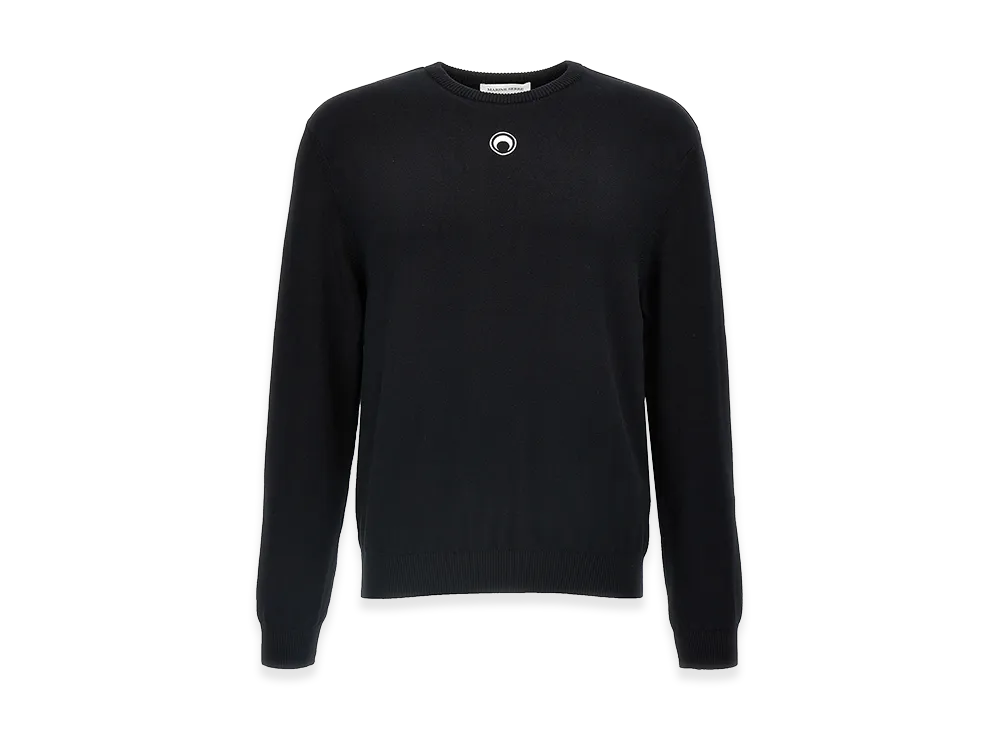 Marine Serre Stretch Viscose Sweater "Black"
