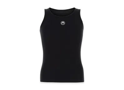 Marine Serre Moon Logo Ribbed Jersey Tank Top "Black"