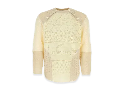 Marine Serre Two-Tone Crochet Oversize Sweater "Multi"