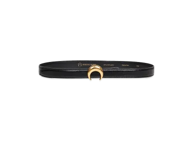 Marine Serre Women's Belt With Buckle "Moon" "Black"