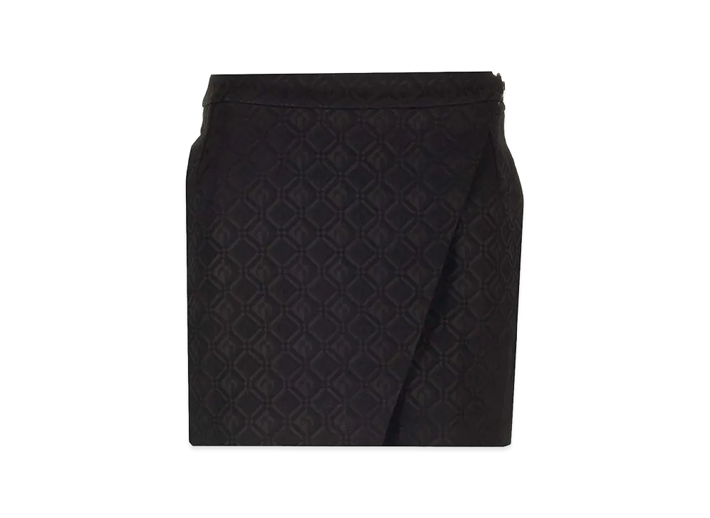 Marine Serre Women's "Moon Diamant" Mini Skirt "Black"