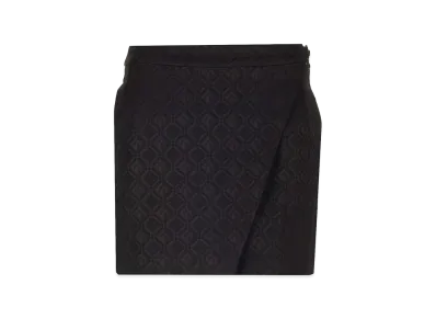 Marine Serre Women's "Moon Diamant" Mini Skirt "Black"