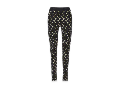 Marine Serre Women's 'Moon Printed' Leggings "Black"