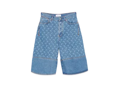 Marine Serre Shorts "Clear Blue"