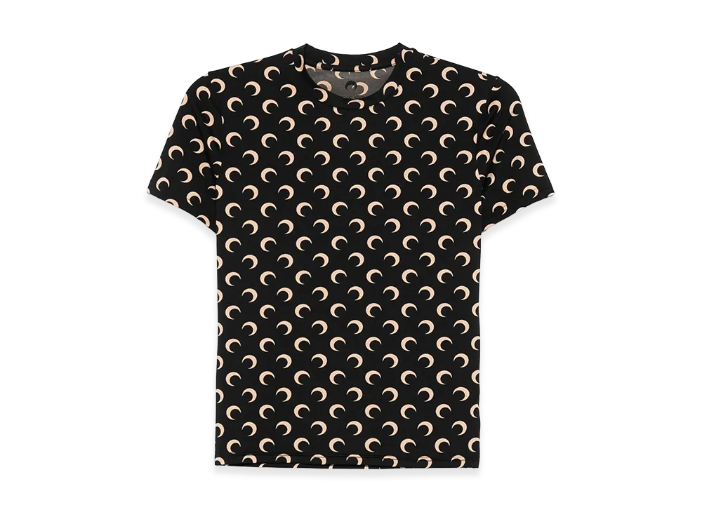 Marine Serre T-Shirts "Black"