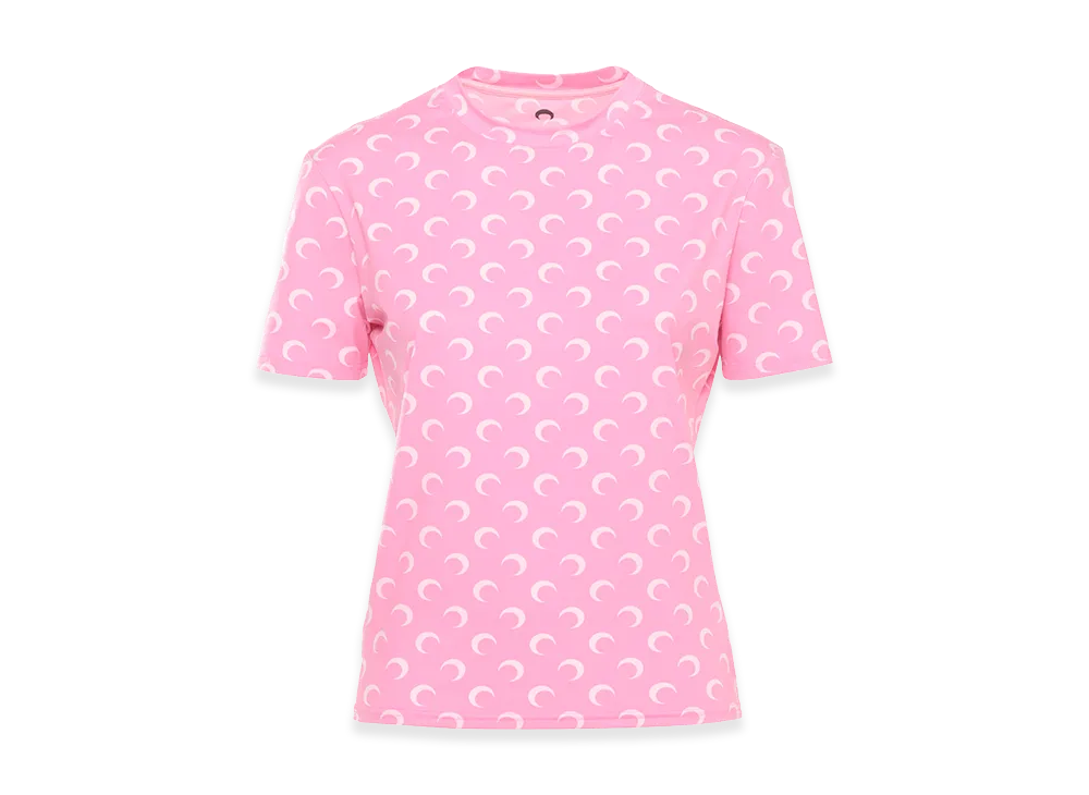 Marine Serre T-Shirts "Pink"