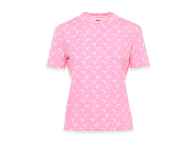 Marine Serre T-Shirts "Pink"