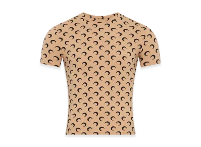 Marine Serre T-Shirts "Beige"