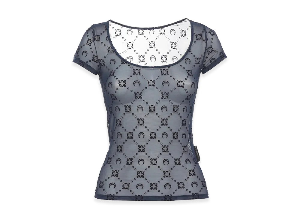 Marine Serre Women's T-Shirts "Blue"