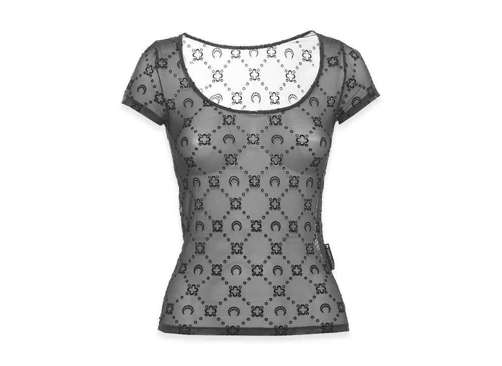Marine Serre Women's T-Shirts "Black"