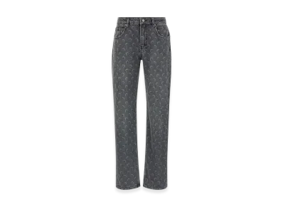 Marine Serre Women's Moon Denim Cotton Jeans "Gray"