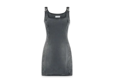 Marine Serre Women's "Moon Laser" Mini Dress "Gray"