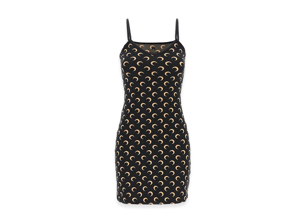 Marine Serre Women's Dress "Black/Neutrals"