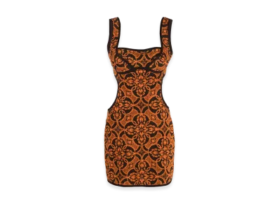 Marine Serre Women's Dresses "Orange"