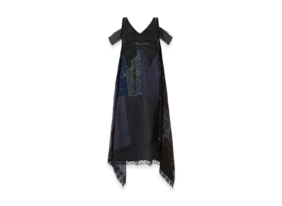 Marine Serre Women's Silk Dress "Multi"