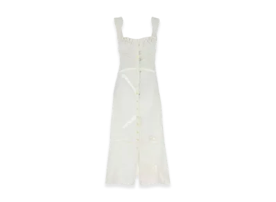 Marine Serre Women's Cotton Dress "White"