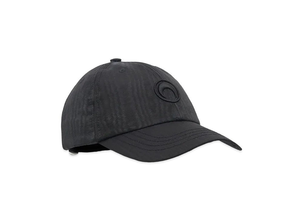 Marine Serre Women's Recycled Moire Baseball Cap "Black"