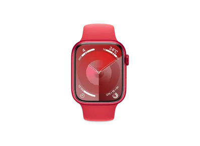 Apple Watch Series 9 (GPS Model) 45mm (Product)Red Aluminiumcase (Product)Red Sportsband (S/M) "Red" MRXJ3J/A