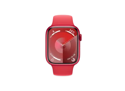 Apple Watch Series 9 (GPS + Cellular Model) 45mm (Product)Red Aluminiumcase (Product)Red Sportsband (S/M) "Red" MRYE3J/A